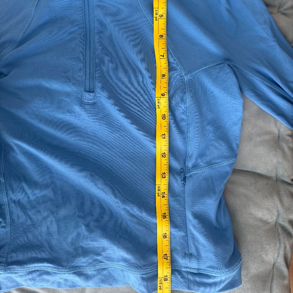 Lululemon It’s Rulu Cropped Half-Zip in Blue Nile, Size 4 - Picture 6 of 6